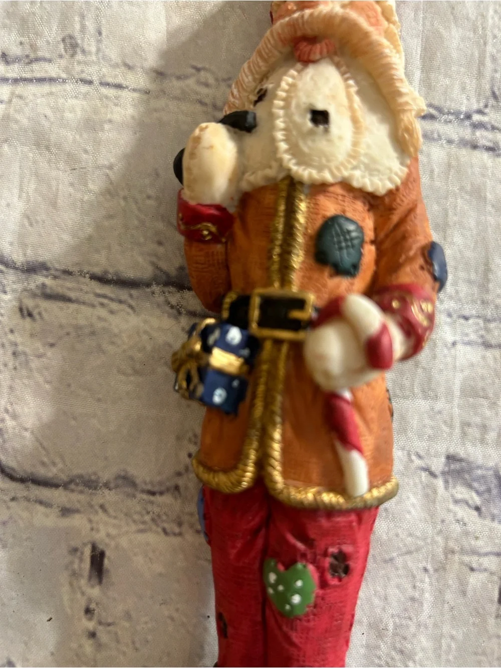 VINTAGE FOLK ART PENCIL SANTA HOBO PANTS CHRISTMAS TREE & MORE FIGURINE